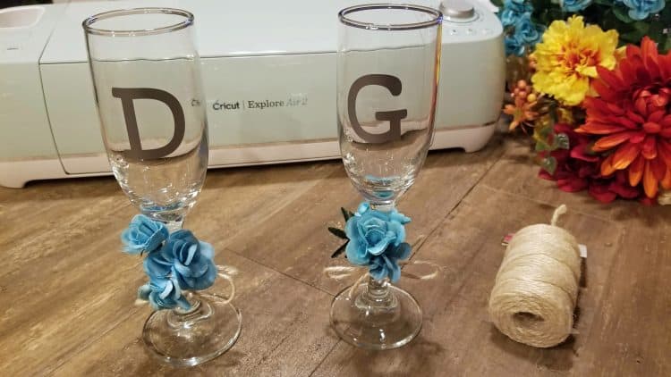 personalized champagne glasses