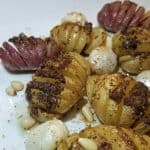 mini hasselback potatoes with brown butter