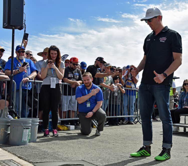 kyle busch walk of fame auto club speedway