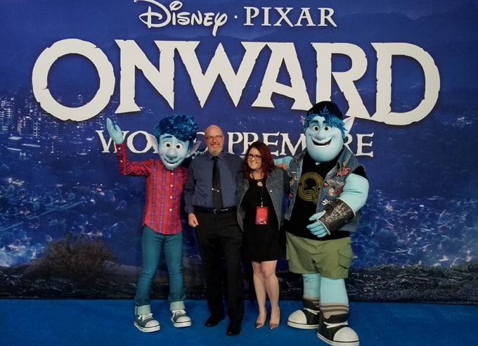 Our Night on the Pixar Onward Blue Carpet