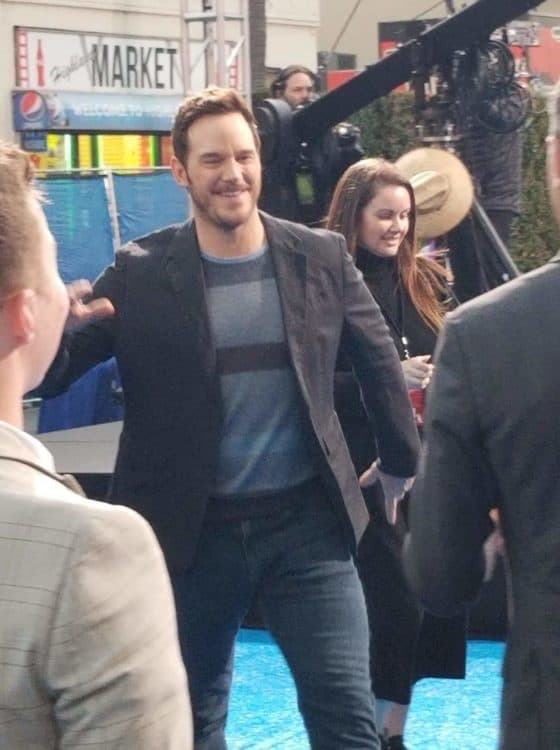 chris pratt at the pixar onward premiere