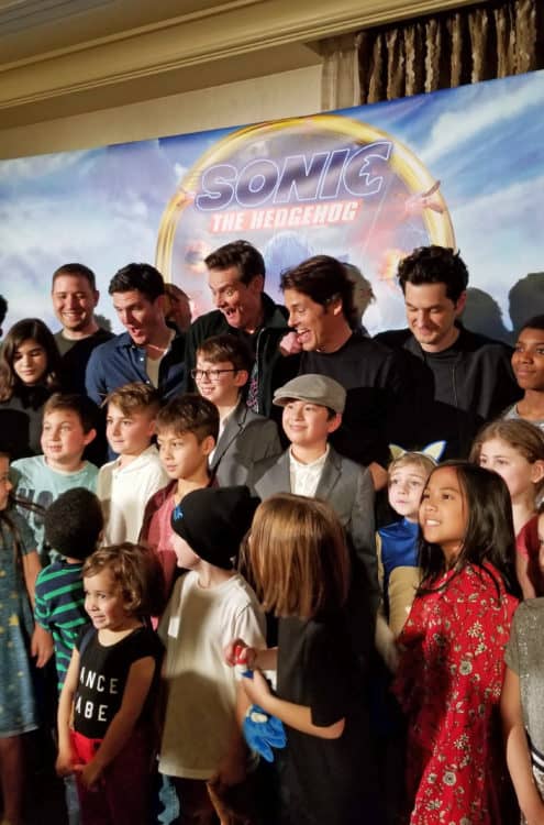 sonic the hedgehog family press day
