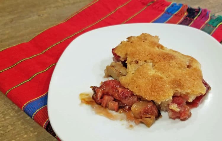 rhubarb cobbler