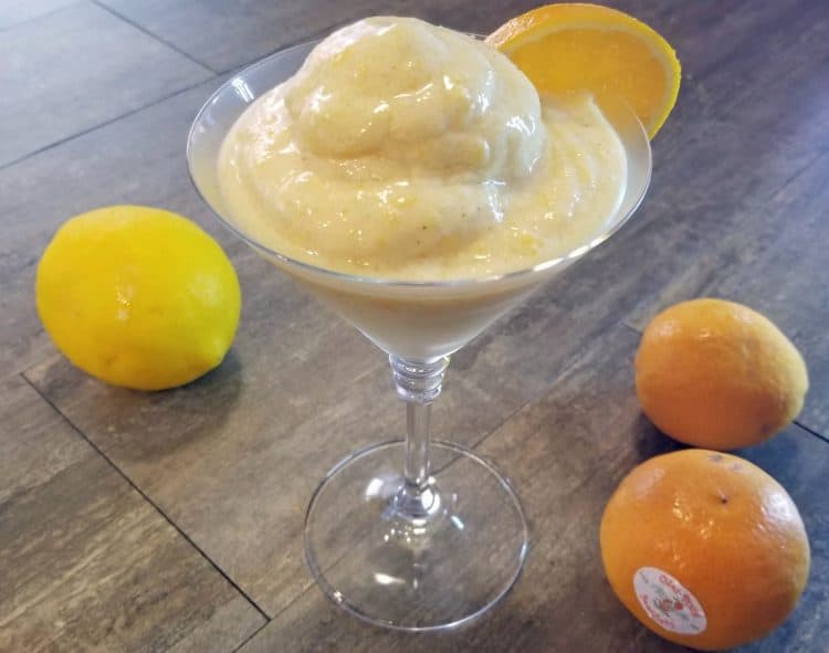 frozen citrus whip dessert