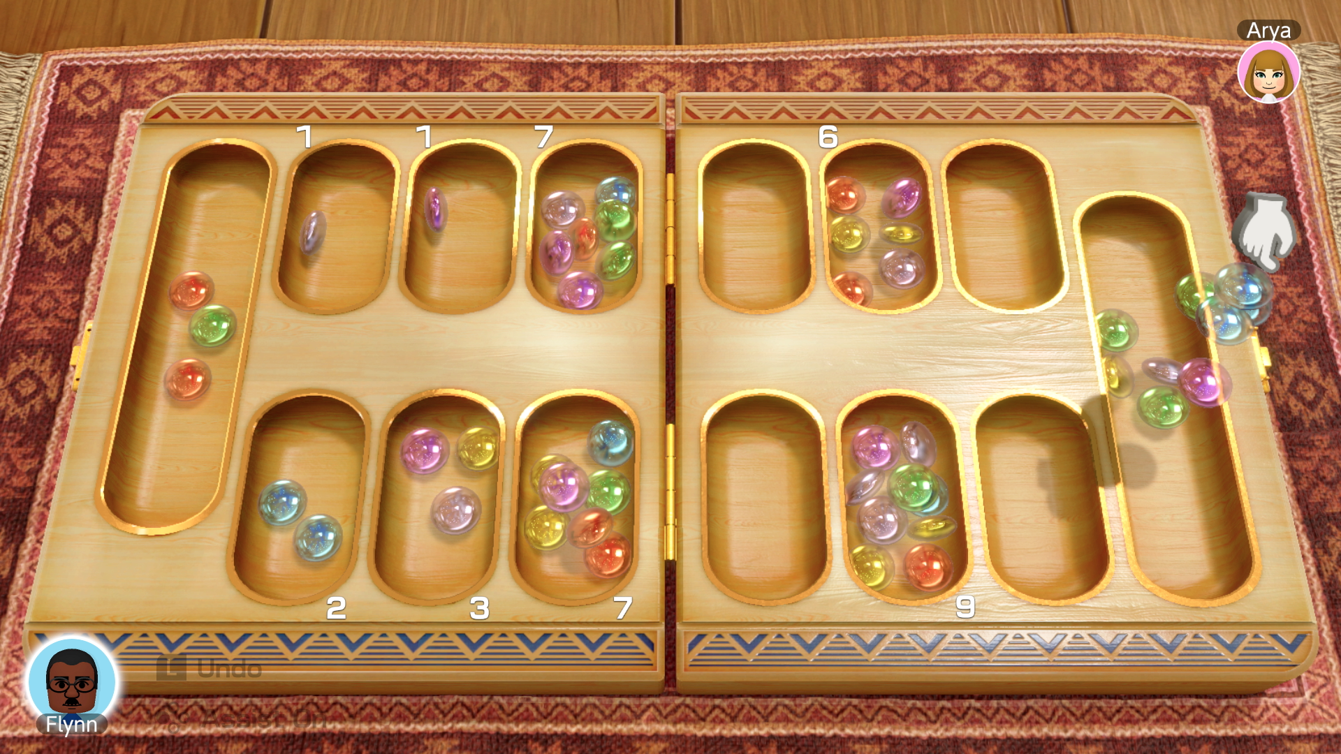 nintendo family game night mancala