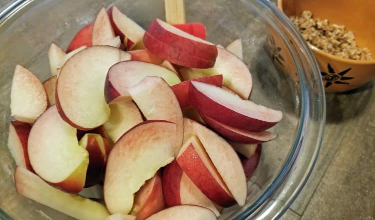 sliced peaches from melissa's produce