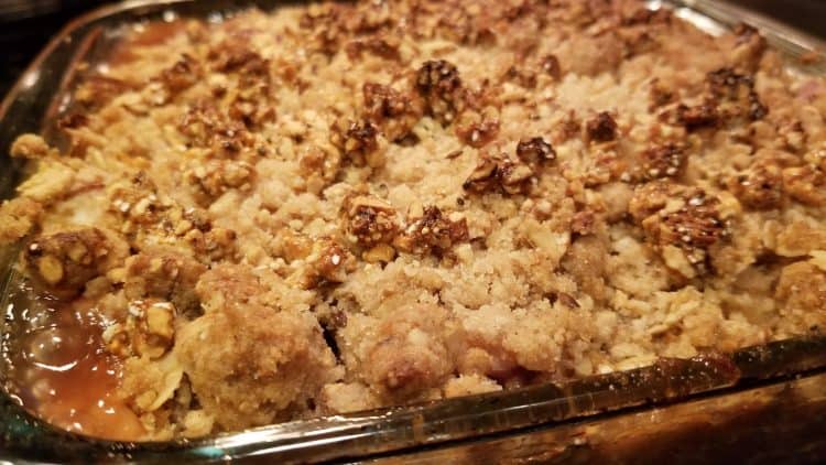 baked peach crisp