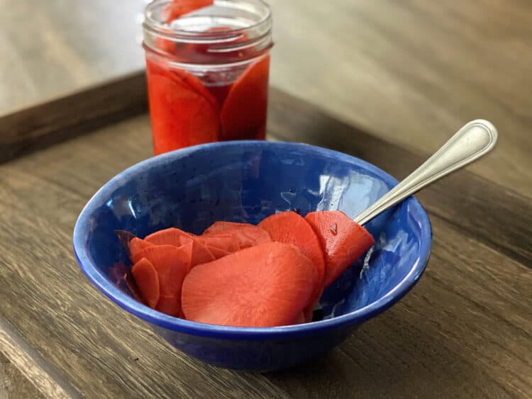 pickled watermelon radishes