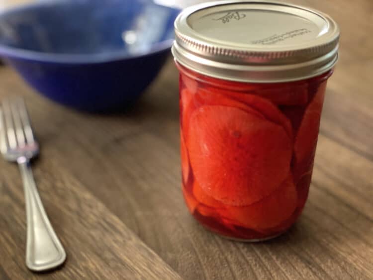 pickled watermelon radishes