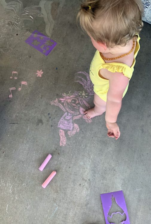 trolls chalk fun