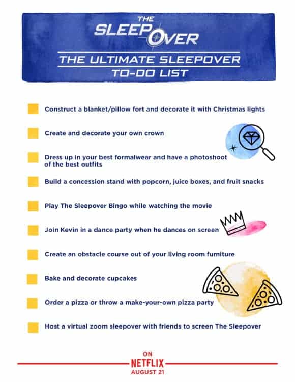 Free Fun Sleepover Games Courtesy of Netflix's Movie The Sleepover