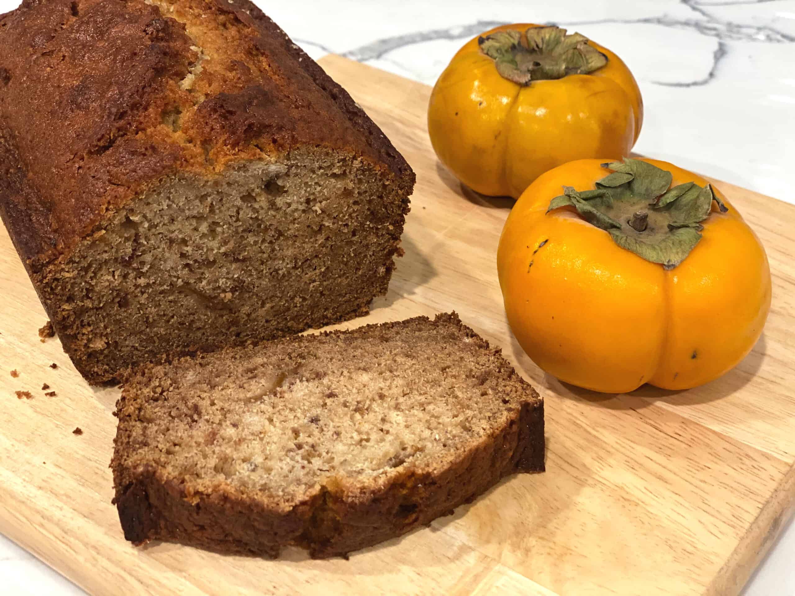 Ginger Bourbon Persimmon Bread Recipe for Fall Baking
