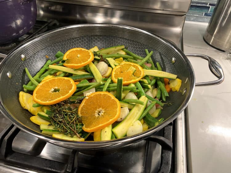 citrus veggie stir fry