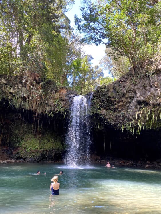 swimming hole off road to Hana drive