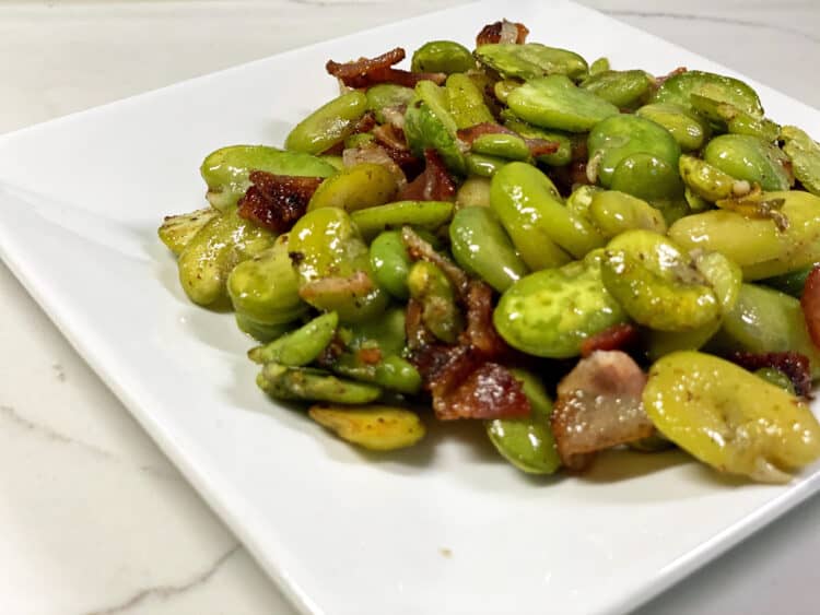 fava beans with bacon