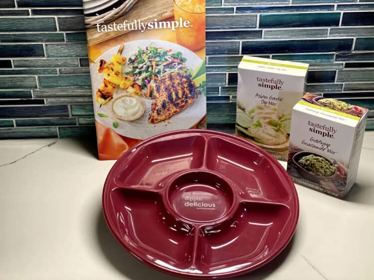 tastefully simple melamine tray