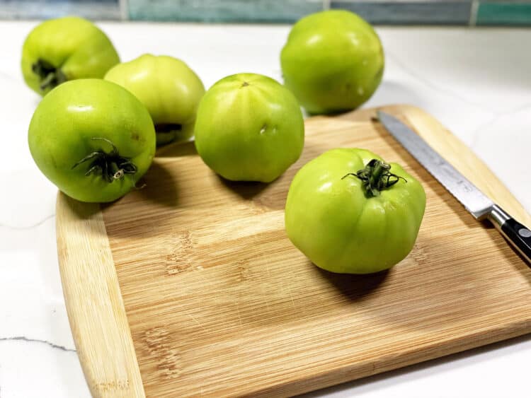 fresh green tomatoes