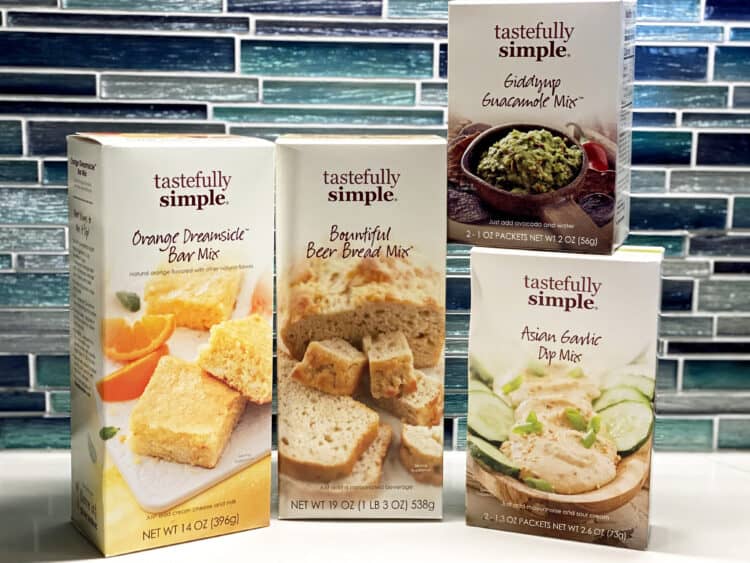 tastefully simple boxed foods