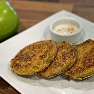 fried green tomatoes on a plate