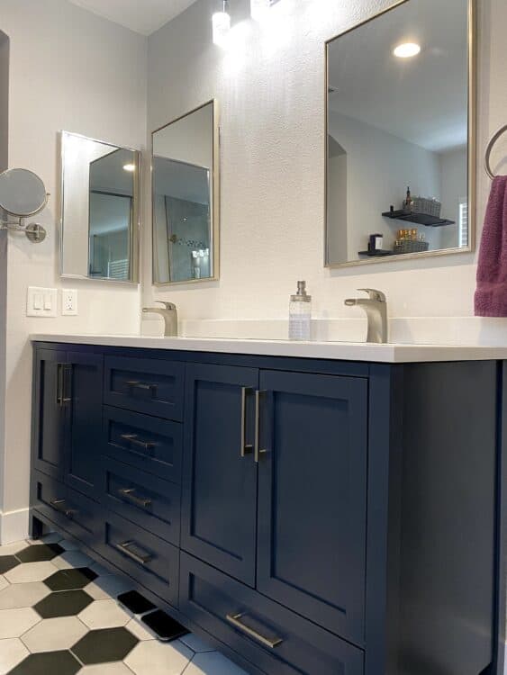 shaker style vanity