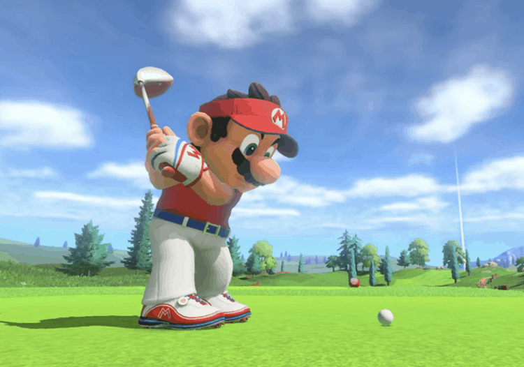 super mario golf game night