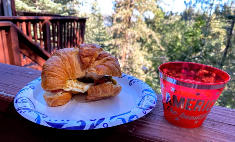 egg sandwich on our end of summer vacation