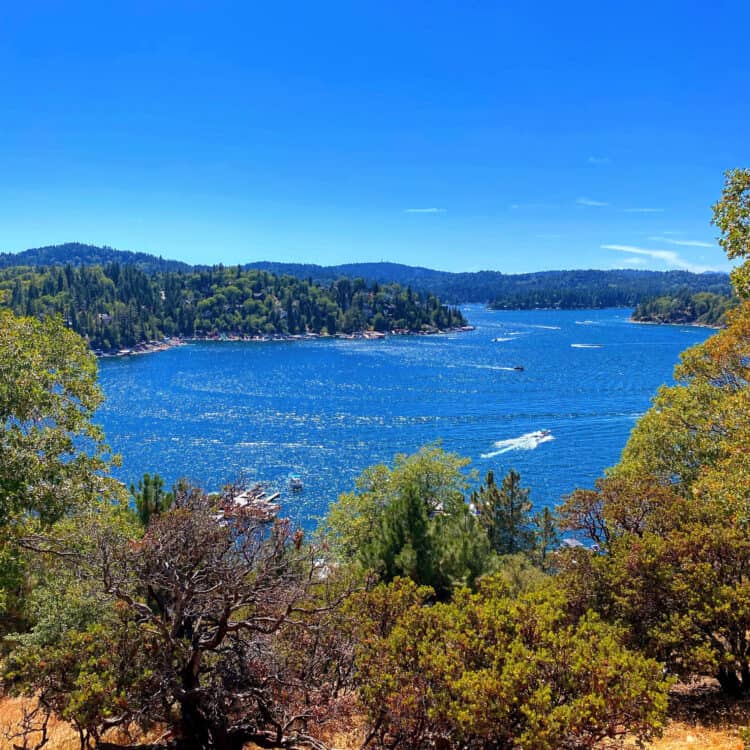 end of summer vacation at lake arrowhead