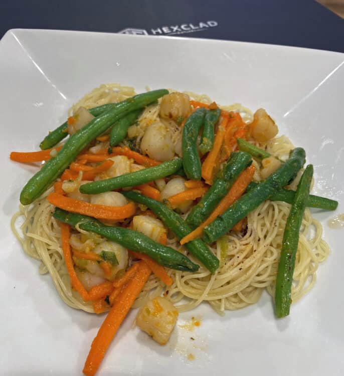 spicy scallop stir fry