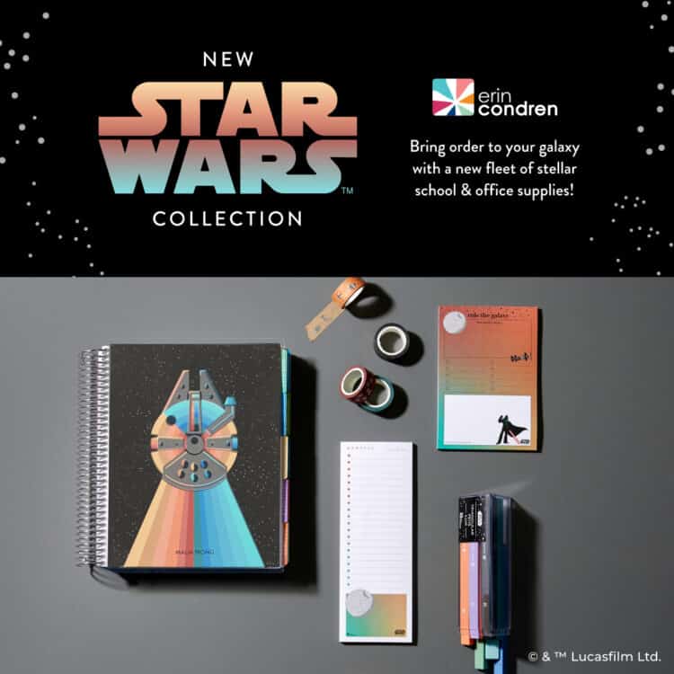 getting organized with Erin concern Star Wars planner