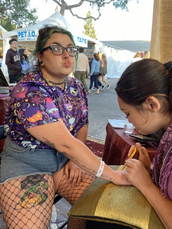 henna tattoo at the oc fair 2022