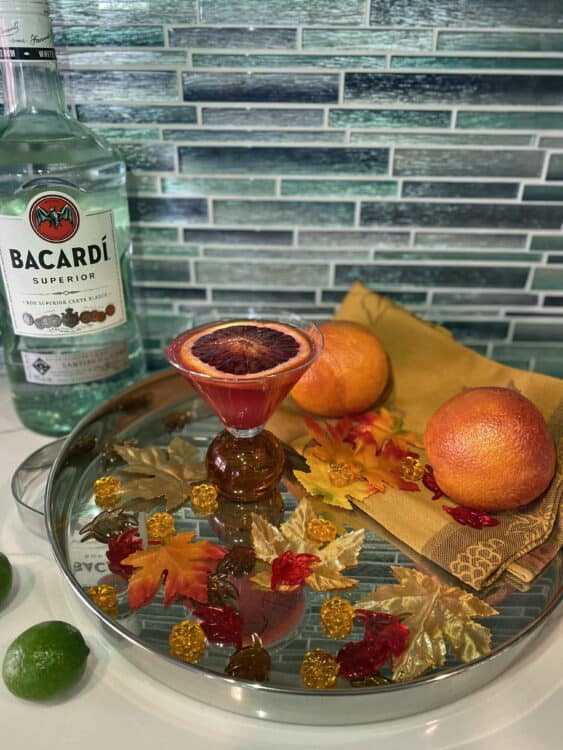 blood orange mojito cocktail recipe for thanksgiving