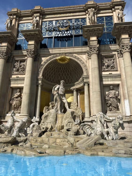 caesar's palace fountain