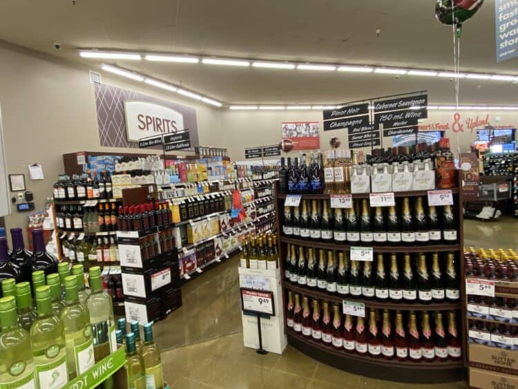 wine selection at smart and final extra