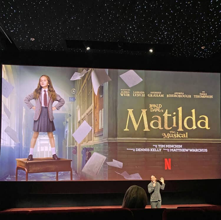 Tim Minchin composer for Matilda the musical at Netflix tudum theater