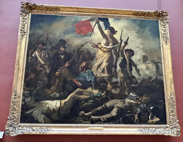 liberty leading the people at the louvre in Paris