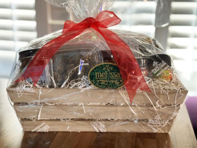 unwrapped melissa's produce hatch pepper gift tray basket