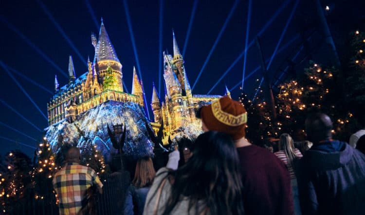 Christmas at the wizarding world of harry potter Hollywood