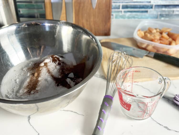 making bourbon persimmon bread