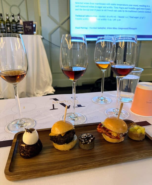 wine pairing at the madeira wine experience los angeles 2023