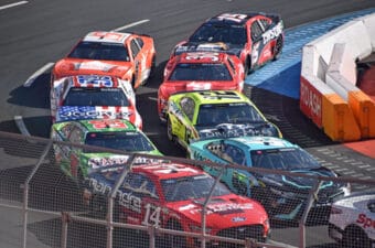 cars in the NASCAR Clash at the Coliseum