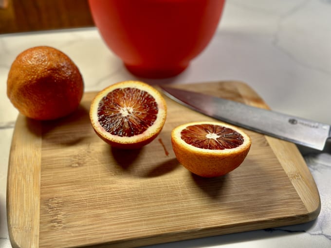 blood oranges are red inside