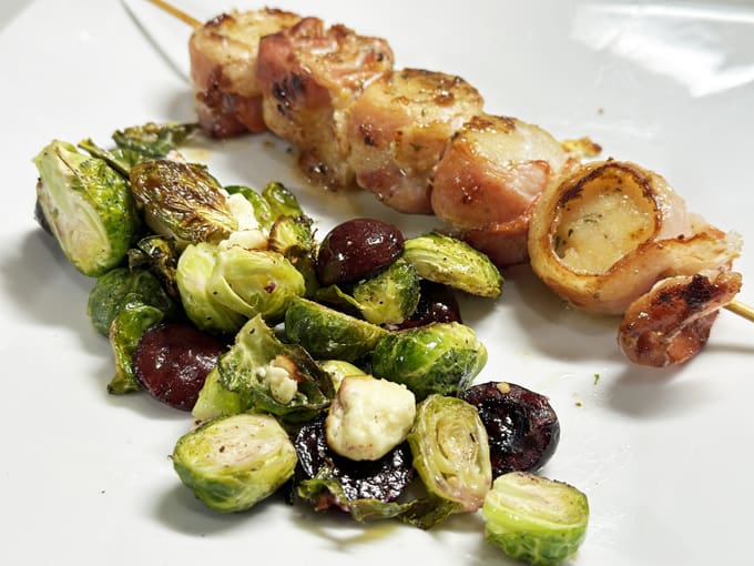 Oven Roasted Brussels Sprouts and Cherries Recipe: Simple Veggie Side