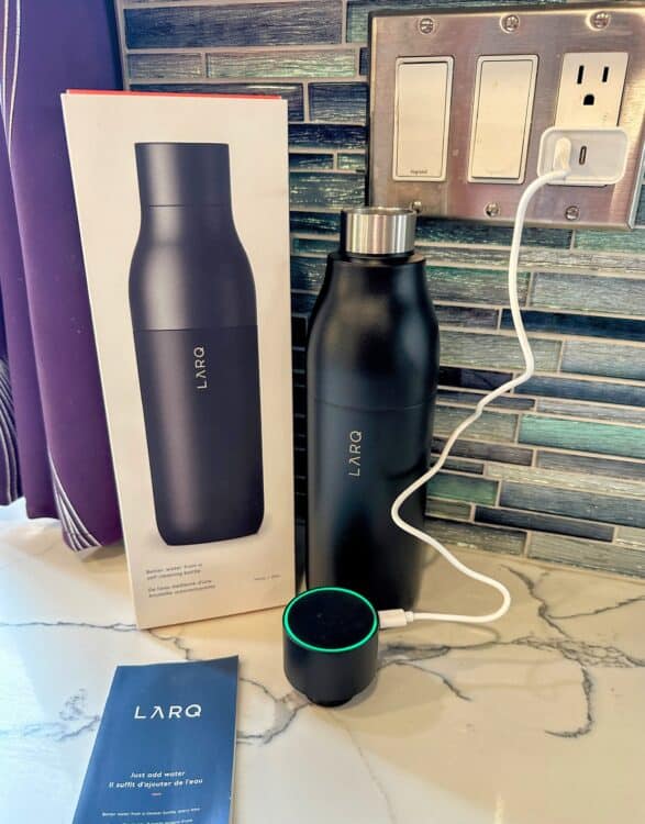 larq self-cleaning water bottle for travel