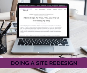 site redesign and rebrand a blog