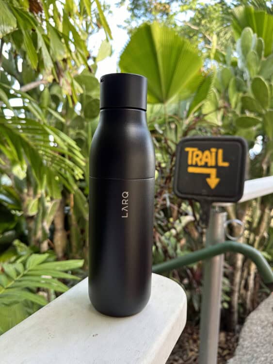 larq self cleaning water bottle on my costa rica packing list
