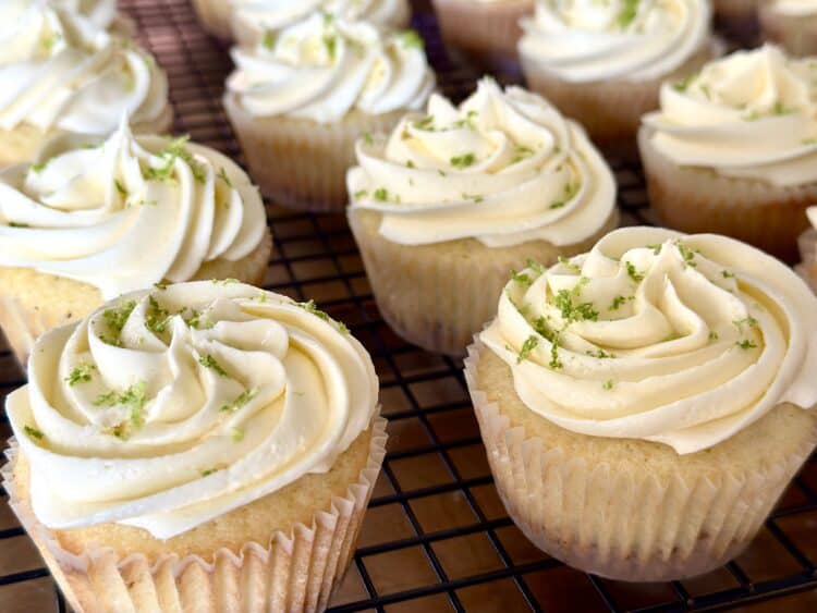 margarita cupcakes with tequila buttercream