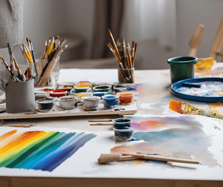 how to be creative by painting with watercolors