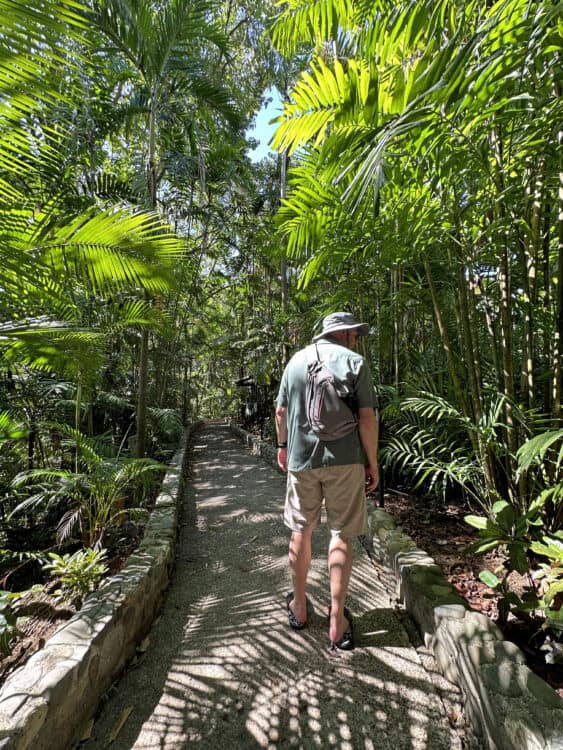 the path to our rooms at Hotel Costa Verde near Manuel Antonio National Park