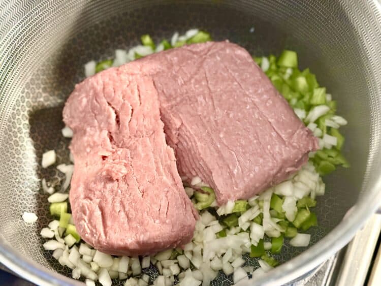 ground turkey and veggies for hatch chile pepper stuffed cabbage recipe