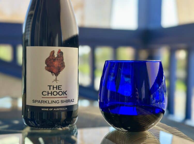 wine tasting at home with the wine concierge club chook sparkling shiraz